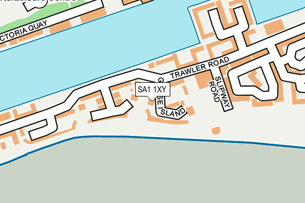 SA1 1XY map - OS OpenMap – Local (Ordnance Survey) SA1 1XY map - OS OpenMap – Local (Ordnance Survey)