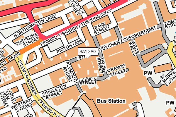 SA1 3AG map - OS OpenMap – Local (Ordnance Survey) SA1 3AG map - OS OpenMap – Local (Ordnance Survey)