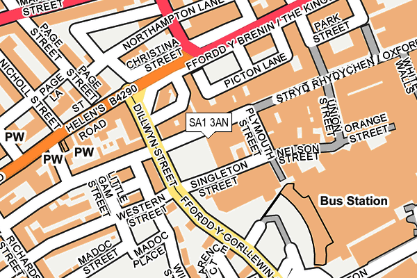SA1 3AN map - OS OpenMap – Local (Ordnance Survey) SA1 3AN map - OS OpenMap – Local (Ordnance Survey)