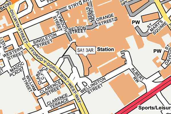 SA1 3AR map - OS OpenMap – Local (Ordnance Survey) SA1 3AR map - OS OpenMap – Local (Ordnance Survey)