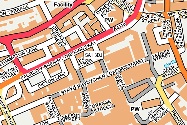 SA1 3DJ map - OS OpenMap – Local (Ordnance Survey) SA1 3DJ map - OS OpenMap – Local (Ordnance Survey)
