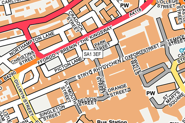 SA1 3EF map - OS OpenMap – Local (Ordnance Survey) SA1 3EF map - OS OpenMap – Local (Ordnance Survey)