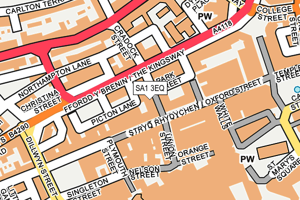 SA1 3EQ map - OS OpenMap – Local (Ordnance Survey) SA1 3EQ map - OS OpenMap – Local (Ordnance Survey)