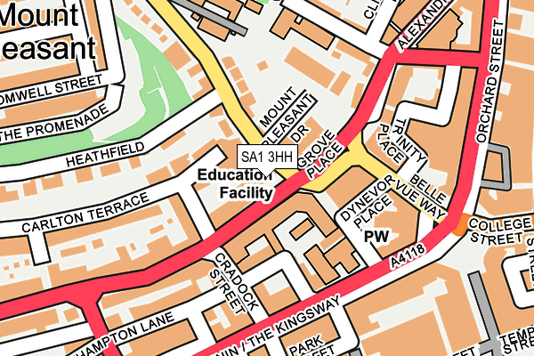 SA1 3HH map - OS OpenMap – Local (Ordnance Survey) SA1 3HH map - OS OpenMap – Local (Ordnance Survey)