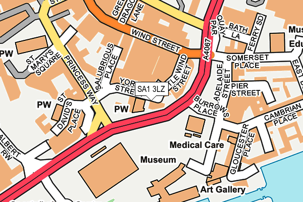SA1 3LZ map - OS OpenMap – Local (Ordnance Survey) SA1 3LZ map - OS OpenMap – Local (Ordnance Survey)