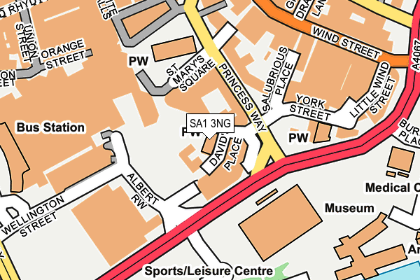 SA1 3NG map - OS OpenMap – Local (Ordnance Survey) SA1 3NG map - OS OpenMap – Local (Ordnance Survey)