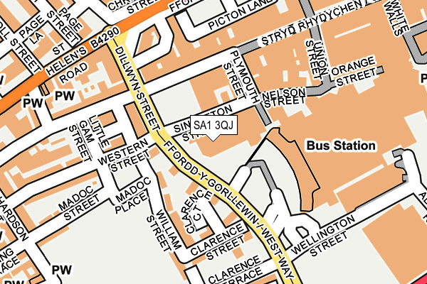 SA1 3QJ map - OS OpenMap – Local (Ordnance Survey) SA1 3QJ map - OS OpenMap – Local (Ordnance Survey)