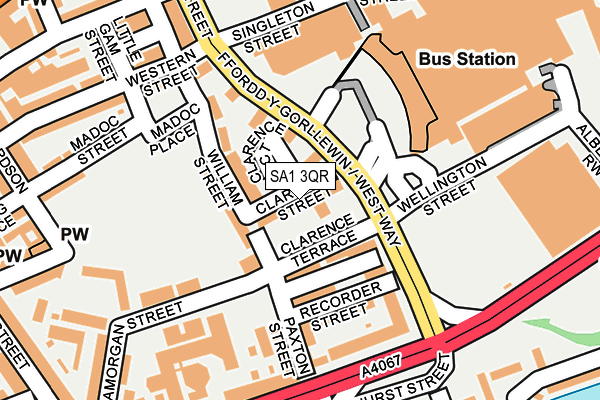 SA1 3QR map - OS OpenMap – Local (Ordnance Survey) SA1 3QR map - OS OpenMap – Local (Ordnance Survey)