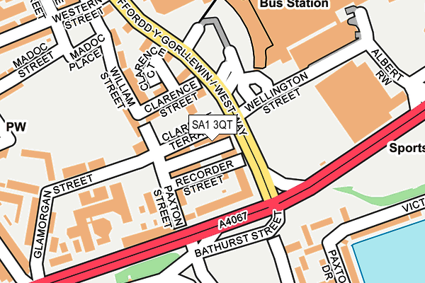 SA1 3QT map - OS OpenMap – Local (Ordnance Survey) SA1 3QT map - OS OpenMap – Local (Ordnance Survey)