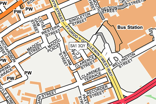 SA1 3QY map - OS OpenMap – Local (Ordnance Survey) SA1 3QY map - OS OpenMap – Local (Ordnance Survey)