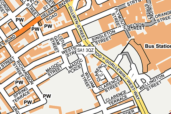 SA1 3QZ map - OS OpenMap – Local (Ordnance Survey) SA1 3QZ map - OS OpenMap – Local (Ordnance Survey)