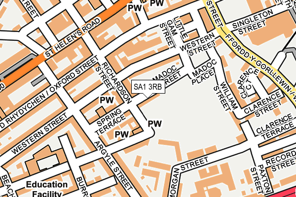 SA1 3RB map - OS OpenMap – Local (Ordnance Survey) SA1 3RB map - OS OpenMap – Local (Ordnance Survey)