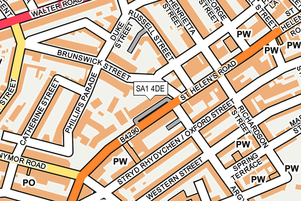 SA1 4DE map - OS OpenMap – Local (Ordnance Survey) SA1 4DE map - OS OpenMap – Local (Ordnance Survey)