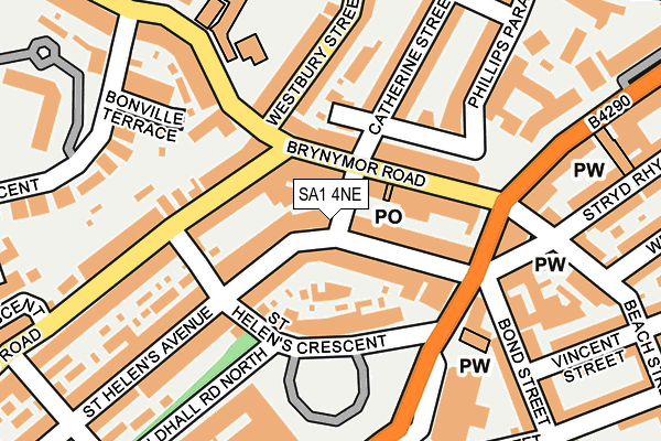 SA1 4NE map - OS OpenMap – Local (Ordnance Survey) SA1 4NE map - OS OpenMap – Local (Ordnance Survey)