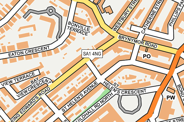 SA1 4NG map - OS OpenMap – Local (Ordnance Survey) SA1 4NG map - OS OpenMap – Local (Ordnance Survey)