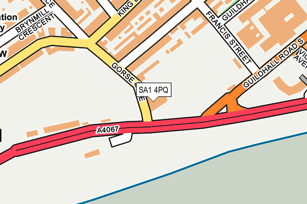 SA1 4PQ map - OS OpenMap – Local (Ordnance Survey) SA1 4PQ map - OS OpenMap – Local (Ordnance Survey)