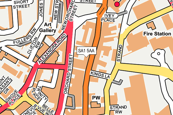 SA1 5AA map - OS OpenMap – Local (Ordnance Survey) SA1 5AA map - OS OpenMap – Local (Ordnance Survey)