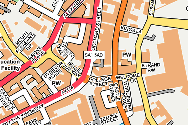 SA1 5AD map - OS OpenMap – Local (Ordnance Survey) SA1 5AD map - OS OpenMap – Local (Ordnance Survey)