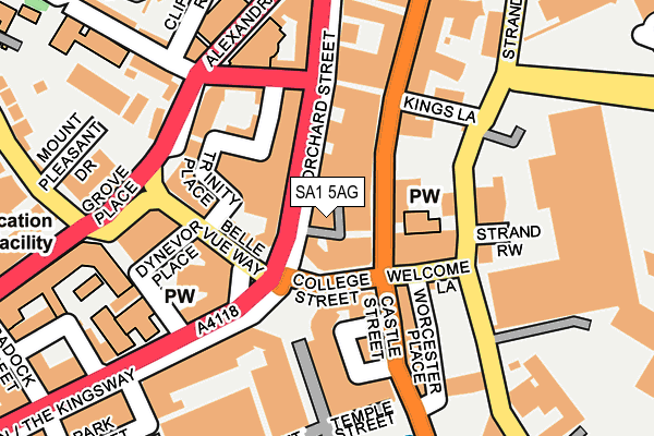 SA1 5AG map - OS OpenMap – Local (Ordnance Survey) SA1 5AG map - OS OpenMap – Local (Ordnance Survey)