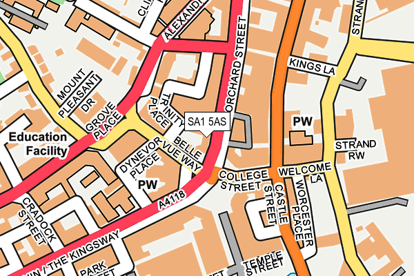 SA1 5AS map - OS OpenMap – Local (Ordnance Survey) SA1 5AS map - OS OpenMap – Local (Ordnance Survey)