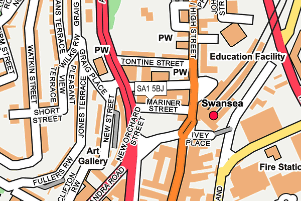 SA1 5BJ map - OS OpenMap – Local (Ordnance Survey) SA1 5BJ map - OS OpenMap – Local (Ordnance Survey)