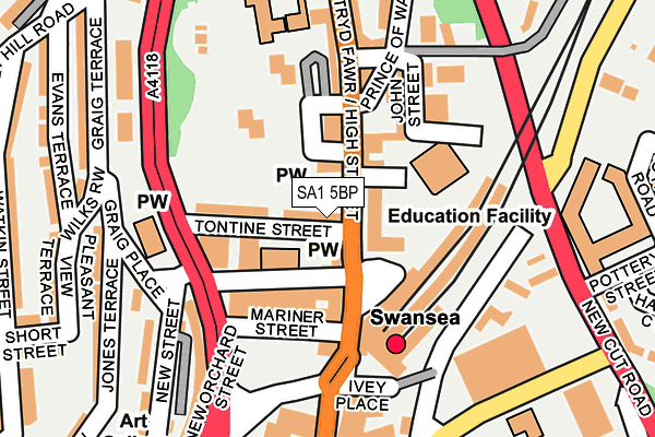 SA1 5BP map - OS OpenMap – Local (Ordnance Survey) SA1 5BP map - OS OpenMap – Local (Ordnance Survey)