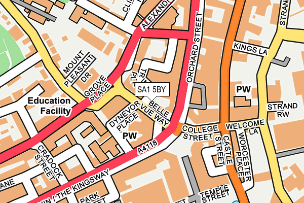SA1 5BY map - OS OpenMap – Local (Ordnance Survey) SA1 5BY map - OS OpenMap – Local (Ordnance Survey)