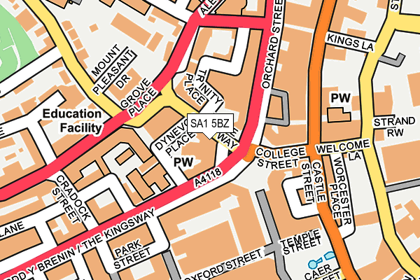 SA1 5BZ map - OS OpenMap – Local (Ordnance Survey) SA1 5BZ map - OS OpenMap – Local (Ordnance Survey)