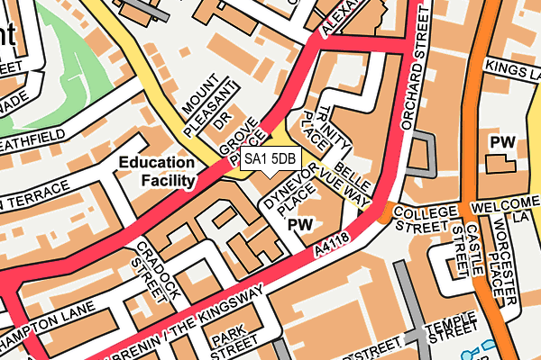 SA1 5DB map - OS OpenMap – Local (Ordnance Survey) SA1 5DB map - OS OpenMap – Local (Ordnance Survey)
