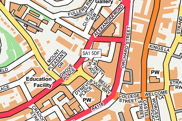 SA1 5DF map - OS OpenMap – Local (Ordnance Survey) SA1 5DF map - OS OpenMap – Local (Ordnance Survey)