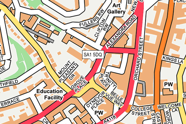 SA1 5DQ map - OS OpenMap – Local (Ordnance Survey) SA1 5DQ map - OS OpenMap – Local (Ordnance Survey)