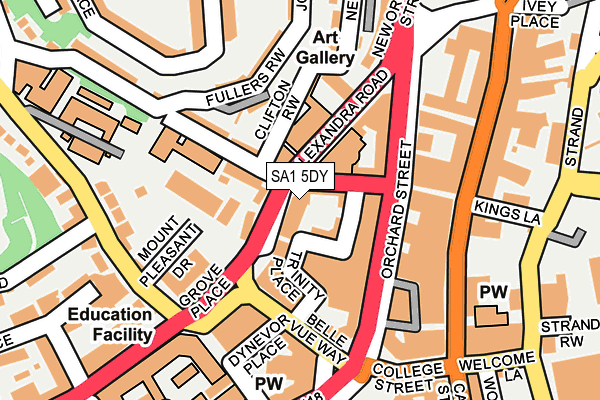 SA1 5DY map - OS OpenMap – Local (Ordnance Survey) SA1 5DY map - OS OpenMap – Local (Ordnance Survey)