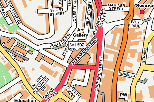 SA1 5DZ map - OS OpenMap – Local (Ordnance Survey) SA1 5DZ map - OS OpenMap – Local (Ordnance Survey)