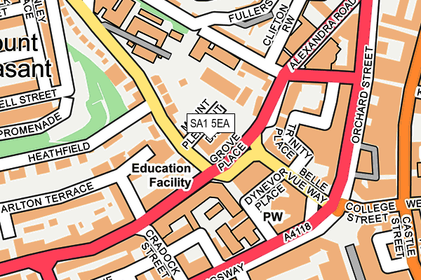 SA1 5EA map - OS OpenMap – Local (Ordnance Survey) SA1 5EA map - OS OpenMap – Local (Ordnance Survey)