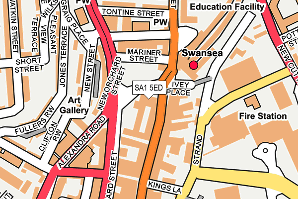 SA1 5ED map - OS OpenMap – Local (Ordnance Survey) SA1 5ED map - OS OpenMap – Local (Ordnance Survey)