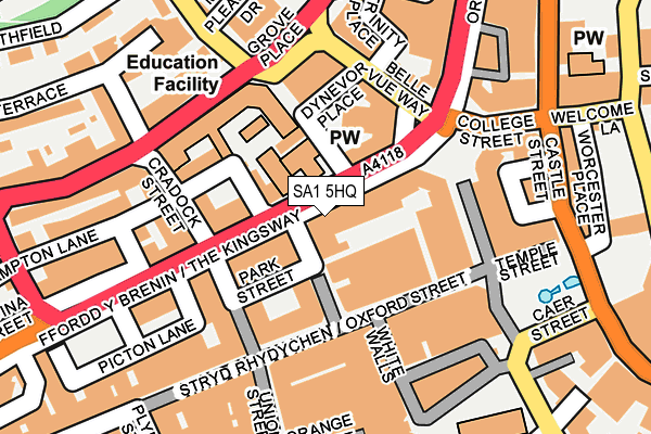 SA1 5HQ map - OS OpenMap – Local (Ordnance Survey) SA1 5HQ map - OS OpenMap – Local (Ordnance Survey)