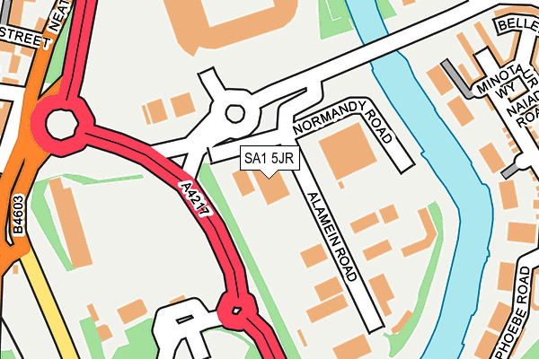 SA1 5JR map - OS OpenMap – Local (Ordnance Survey) SA1 5JR map - OS OpenMap – Local (Ordnance Survey)