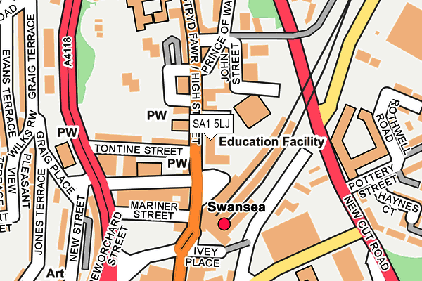 SA1 5LJ map - OS OpenMap – Local (Ordnance Survey) SA1 5LJ map - OS OpenMap – Local (Ordnance Survey)