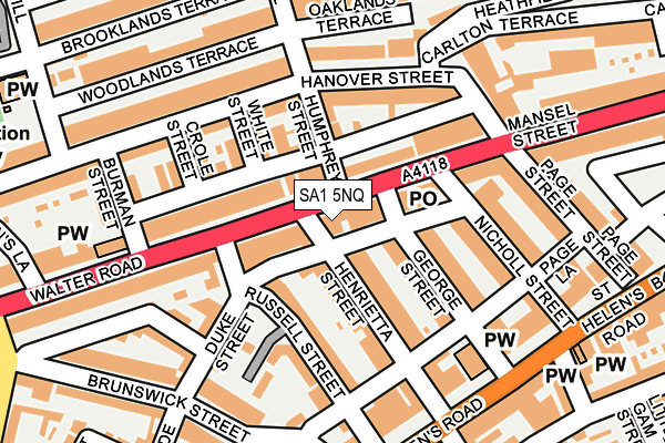 SA1 5NQ map - OS OpenMap – Local (Ordnance Survey) SA1 5NQ map - OS OpenMap – Local (Ordnance Survey)