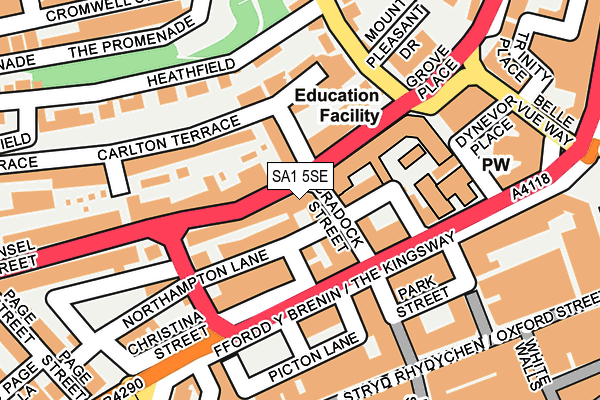 SA1 5SE map - OS OpenMap – Local (Ordnance Survey) SA1 5SE map - OS OpenMap – Local (Ordnance Survey)