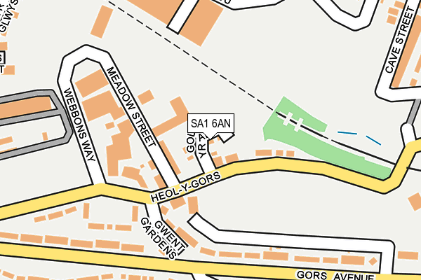 SA1 6AN map - OS OpenMap – Local (Ordnance Survey) SA1 6AN map - OS OpenMap – Local (Ordnance Survey)