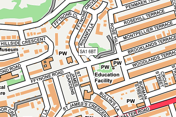 SA1 6BT map - OS OpenMap – Local (Ordnance Survey) SA1 6BT map - OS OpenMap – Local (Ordnance Survey)