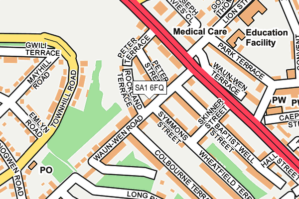 SA1 6FQ map - OS OpenMap – Local (Ordnance Survey) SA1 6FQ map - OS OpenMap – Local (Ordnance Survey)