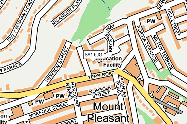 SA1 6JG map - OS OpenMap – Local (Ordnance Survey) SA1 6JG map - OS OpenMap – Local (Ordnance Survey)