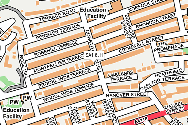 SA1 6JH map - OS OpenMap – Local (Ordnance Survey) SA1 6JH map - OS OpenMap – Local (Ordnance Survey)