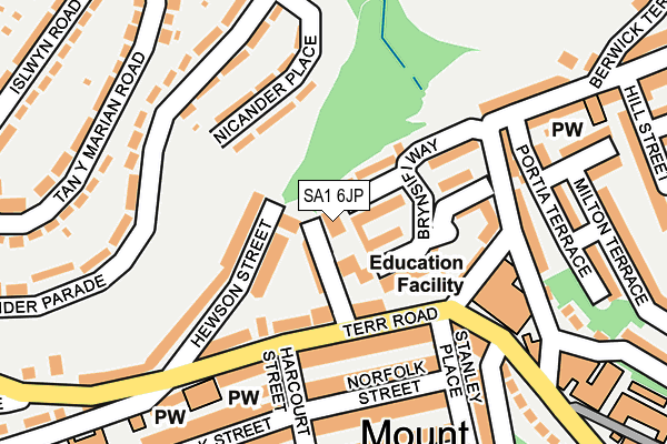 SA1 6JP map - OS OpenMap – Local (Ordnance Survey) SA1 6JP map - OS OpenMap – Local (Ordnance Survey)