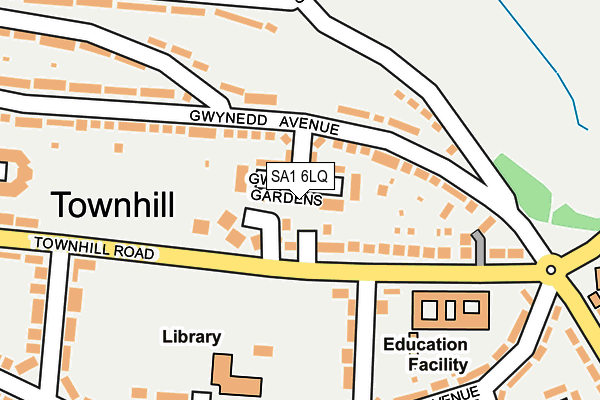 SA1 6LQ map - OS OpenMap – Local (Ordnance Survey) SA1 6LQ map - OS OpenMap – Local (Ordnance Survey)