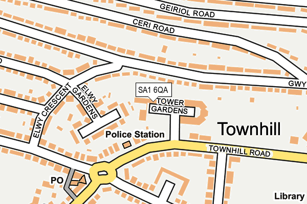 SA1 6QA map - OS OpenMap – Local (Ordnance Survey) SA1 6QA map - OS OpenMap – Local (Ordnance Survey)