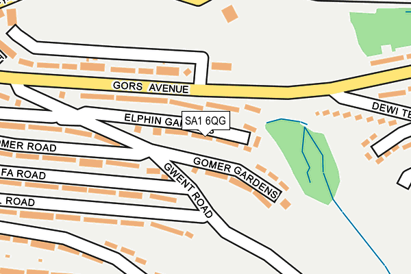 SA1 6QG map - OS OpenMap – Local (Ordnance Survey) SA1 6QG map - OS OpenMap – Local (Ordnance Survey)