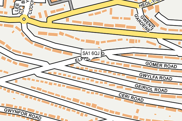 SA1 6QJ map - OS OpenMap – Local (Ordnance Survey) SA1 6QJ map - OS OpenMap – Local (Ordnance Survey)